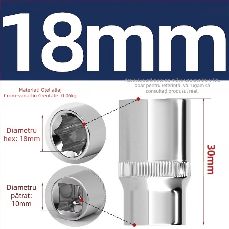 Set cheie hexagonala cu tijă de extensie și articulație universală; priză hexagonală cu 6 fețe; oțel crom-vanadiu; finisaj lucios