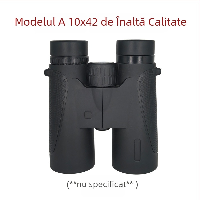 Binoclu cu design AB cu tuburi duale, mărire 10x, rezistent la șocuri, husă din cauciuc exterior, câmp vizual 109 m/1000 m