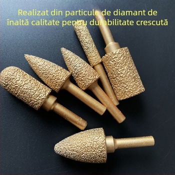 Cap de șlefuire din fontă cu diamant pentru bormașină manuală – pentru fontă, piatră și ceramică, personalizabil