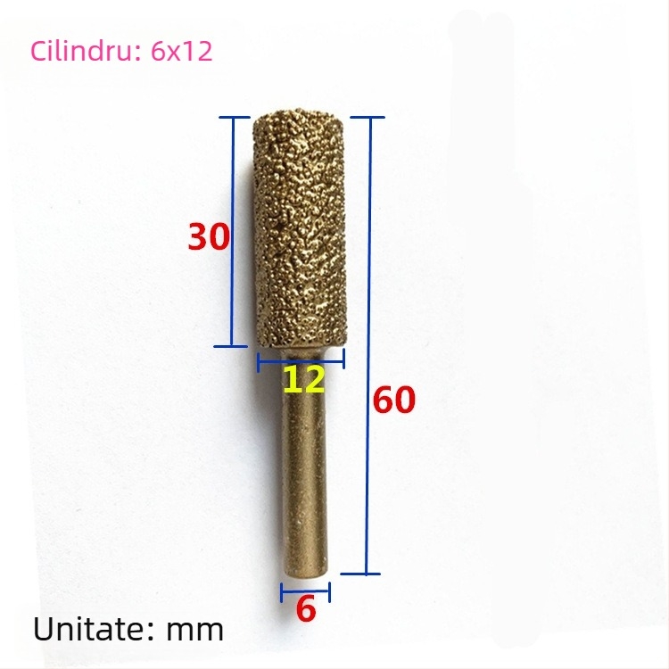 Cap de șlefuire din fontă cu diamant pentru bormașină manuală – pentru fontă, piatră și ceramică, personalizabil