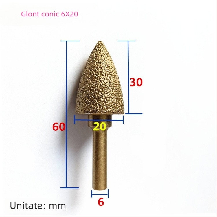 Cap de șlefuire din fontă cu diamant pentru bormașină manuală – pentru fontă, piatră și ceramică, personalizabil