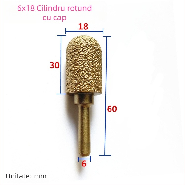 Cap de șlefuire din fontă cu diamant pentru bormașină manuală – pentru fontă, piatră și ceramică, personalizabil