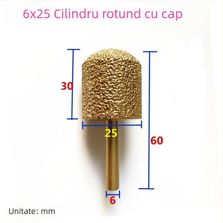 Cap de șlefuire din fontă cu diamant pentru bormașină manuală – pentru fontă, piatră și ceramică, personalizabil