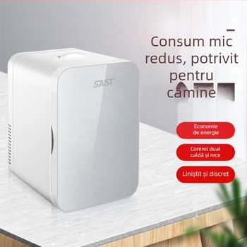 Mini frigider cosmetic cu răcire semiconductoră, Gold Porcelain, 5 L, 48 W