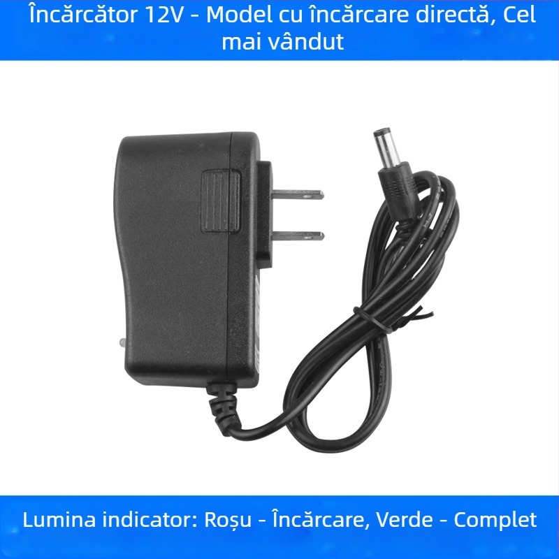 Bormașină manuală, multi-tensiune 12–25V, înainte/înapoi, fără reglaj de viteză, interval de tensiune 220V