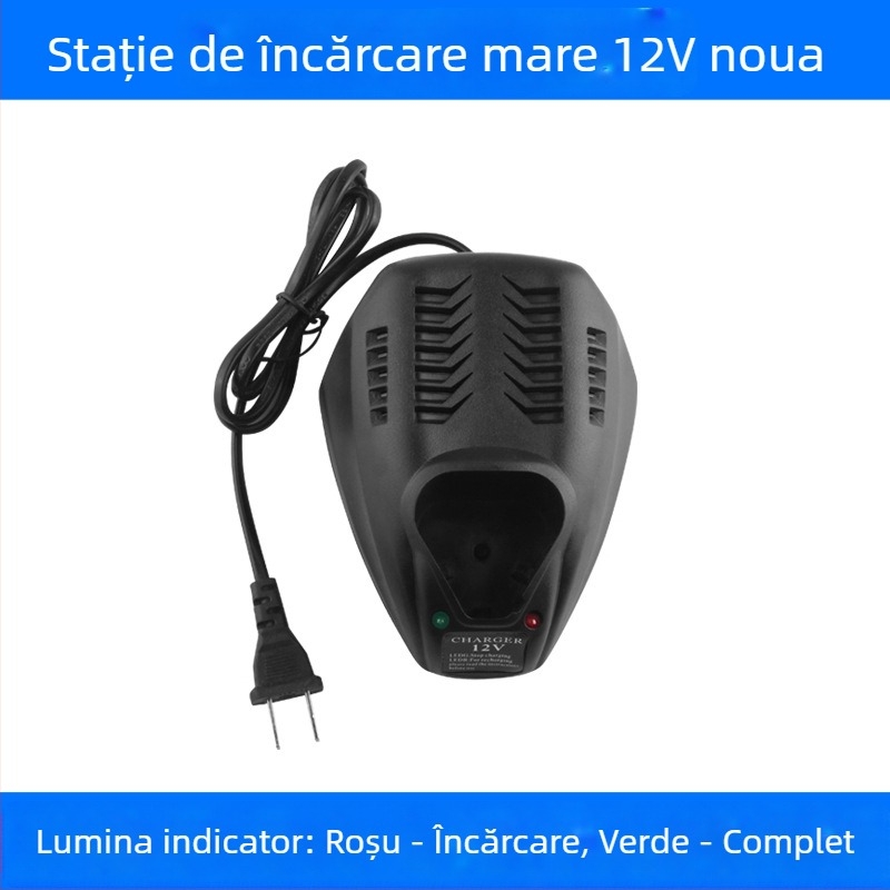Bormașină manuală, multi-tensiune 12–25V, înainte/înapoi, fără reglaj de viteză, interval de tensiune 220V