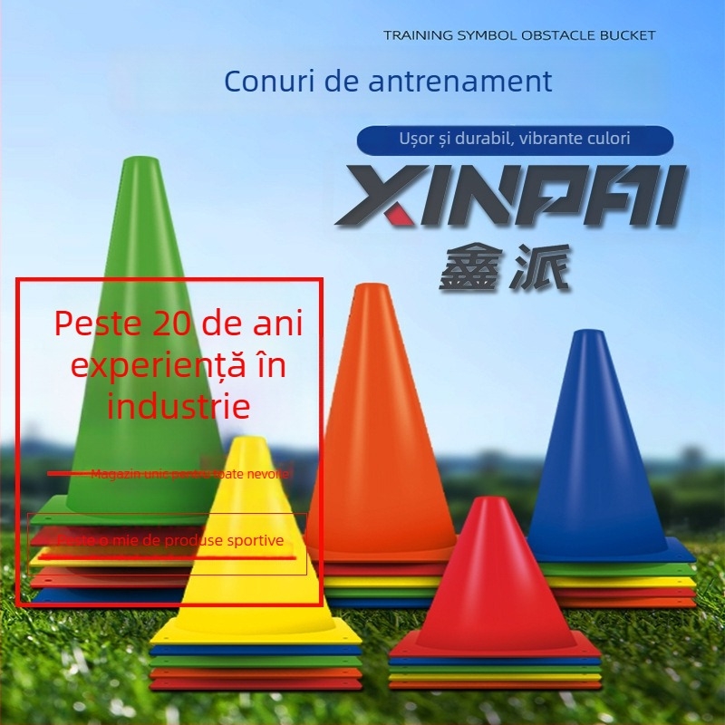 Echipament de antrenament pentru fotbal cu ABS, marcă Xinpai, echipament de obstacole sub forma de găleată conică pentru antrenament, procesare personalizabilă