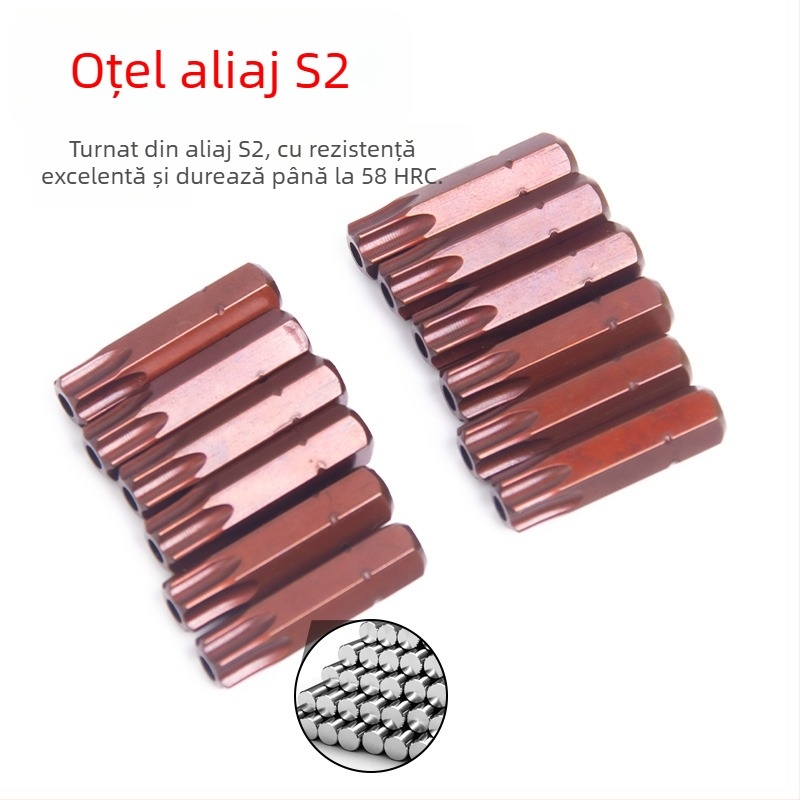 Bit hexagonal magnetic pentru șurubelniță electrică, 25 mm; Marcă: Other; Material: Sandalwood