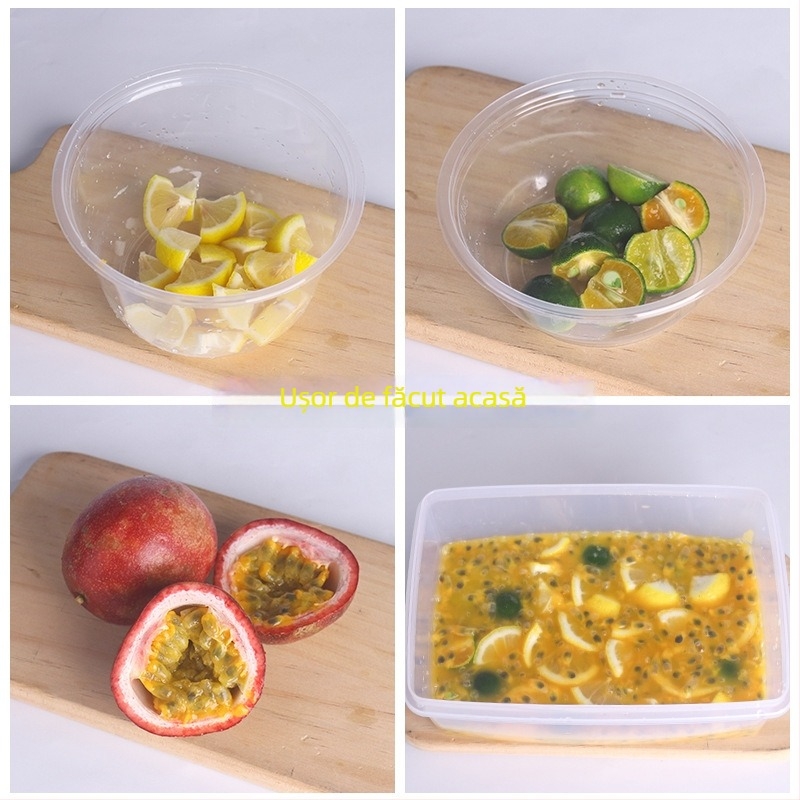 Cănițe de plastic pentru sosuri, de unică folosință, cu capac, compatibile cu microundele, pachet 1000