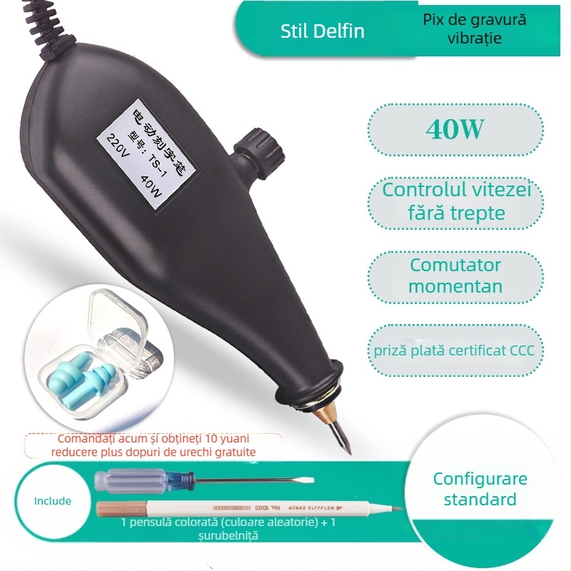 DIY Stilou electric de gravură, Stilou compact pentru gravură și marcare, Stilou electric de gravură, Mașină de gravură jad și metal