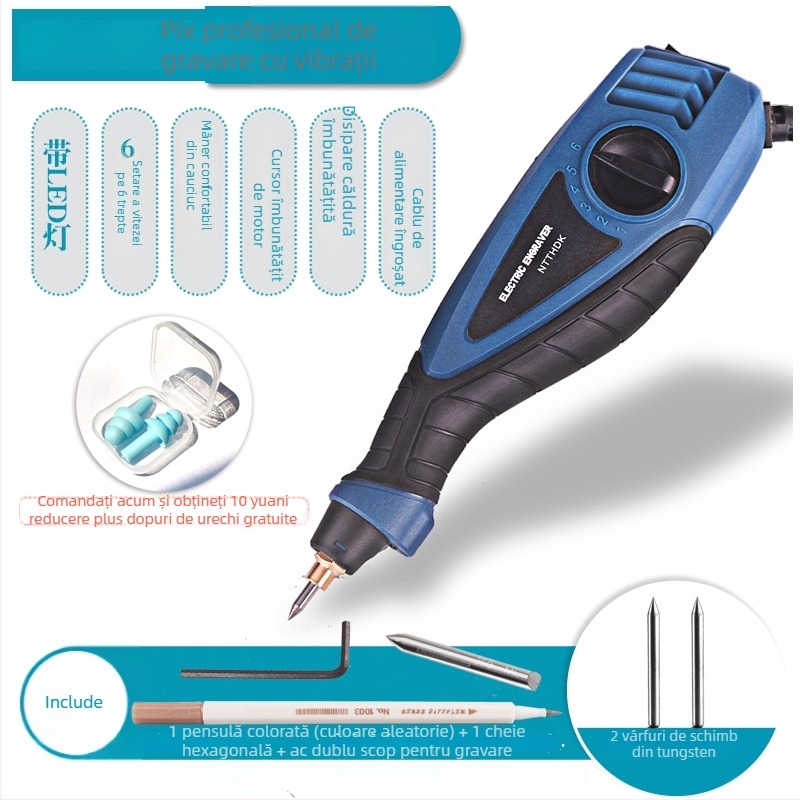 DIY Stilou electric de gravură, Stilou compact pentru gravură și marcare, Stilou electric de gravură, Mașină de gravură jad și metal
