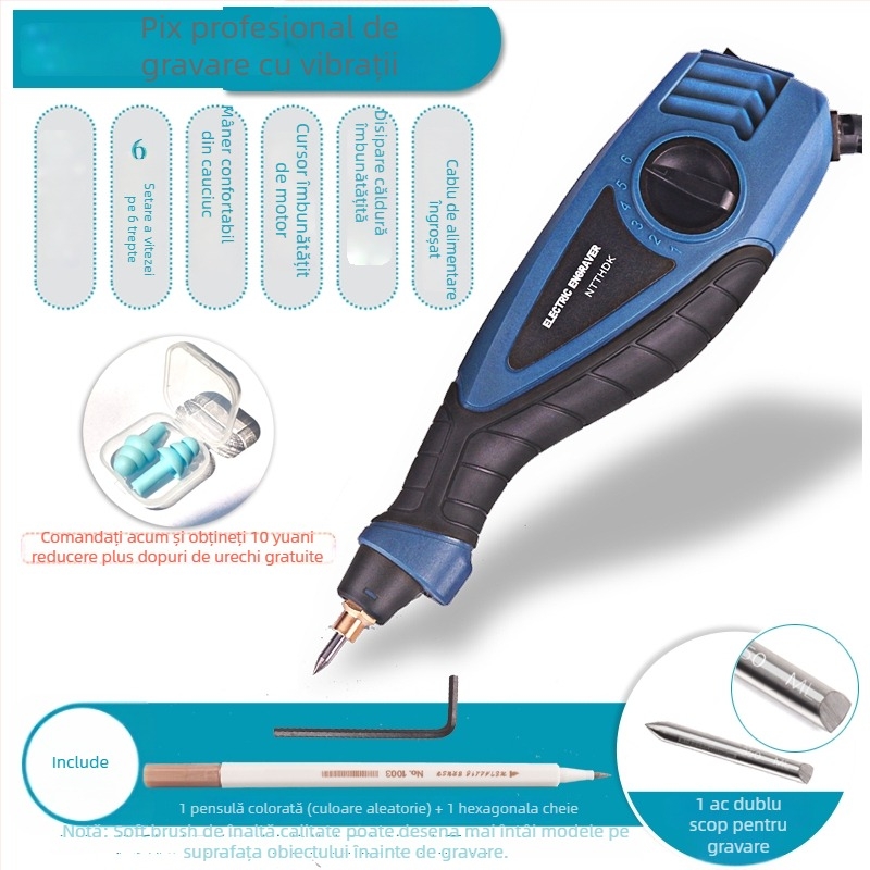 DIY Stilou electric de gravură, Stilou compact pentru gravură și marcare, Stilou electric de gravură, Mașină de gravură jad și metal