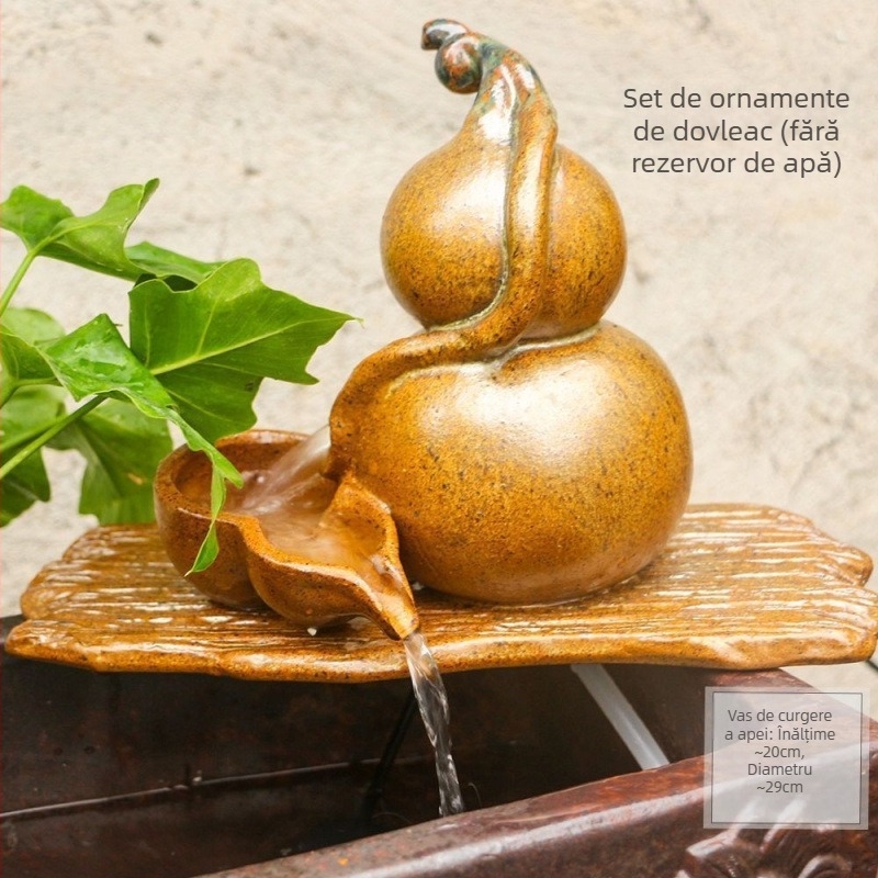 Ornament ceramic pentru acvariu cu cascadă, stil simplu și modern, fără personalizare, cadou