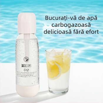 Mașină de apă cu sifon – Portabilă pentru uz casnic, pentru băuturi carbogazoase DIY, Brand: sodayylian, Material corp: PET
