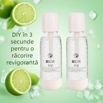 Mașină de apă cu sifon – Portabilă pentru uz casnic, pentru băuturi carbogazoase DIY, Brand: sodayylian, Material corp: PET