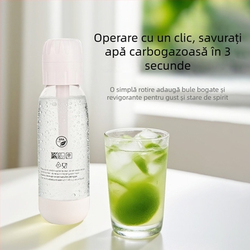 Mașină de apă cu sifon – Portabilă pentru uz casnic, pentru băuturi carbogazoase DIY, Brand: sodayylian, Material corp: PET
