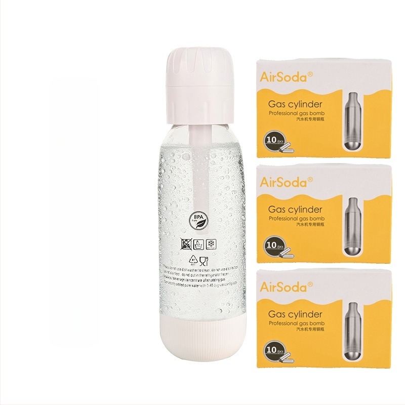 Mașină de apă cu sifon – Portabilă pentru uz casnic, pentru băuturi carbogazoase DIY, Brand: sodayylian, Material corp: PET