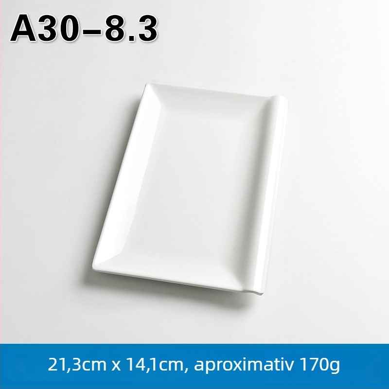 Tavă de servire dreptunghiulară din melamină pentru hot pot și grătar, stil chinezesc, finisaj pulverizat