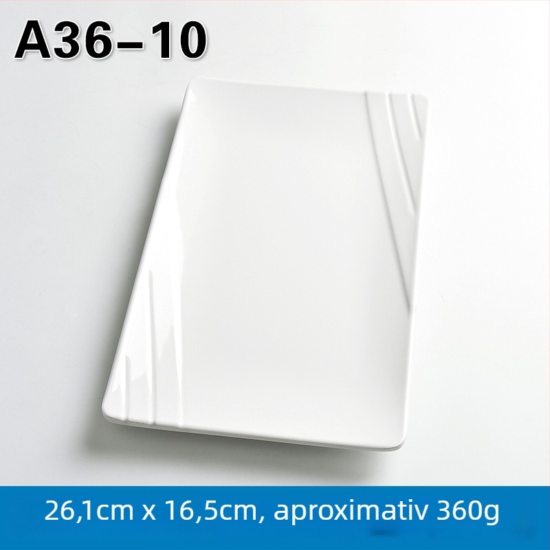 Tavă de servire dreptunghiulară din melamină pentru hot pot și grătar, stil chinezesc, finisaj pulverizat