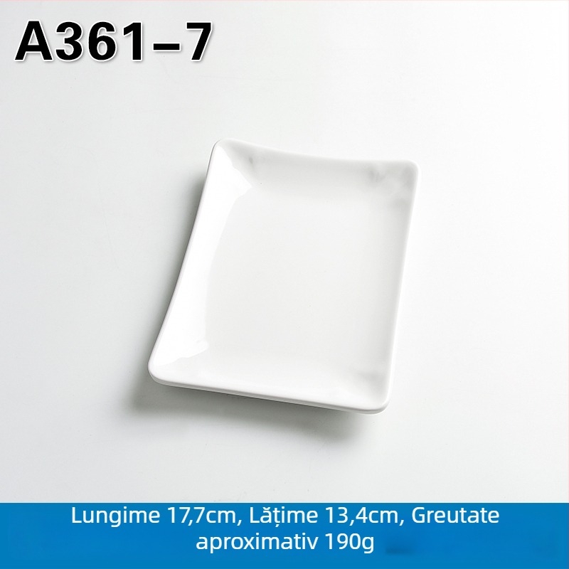 Tavă de servire dreptunghiulară din melamină pentru hot pot și grătar, stil chinezesc, finisaj pulverizat