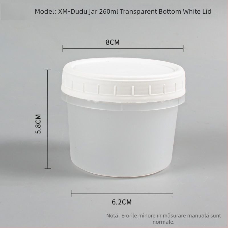 Cutie de prânz de unică folosință cu capac, formă rotundă, material PP, compatibilă cu microunde și congelare.