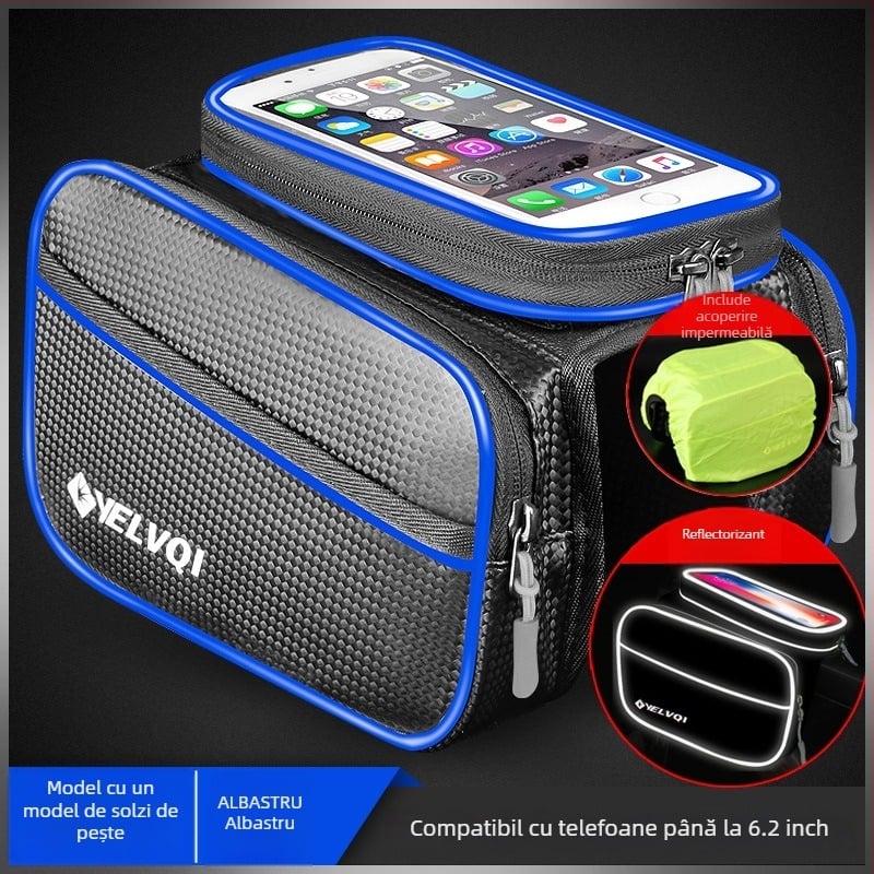 Geantă pentru țeava superioară a bicicletei, impermeabilă, 5 L, model ylqb001, pentru bicicletă de munte