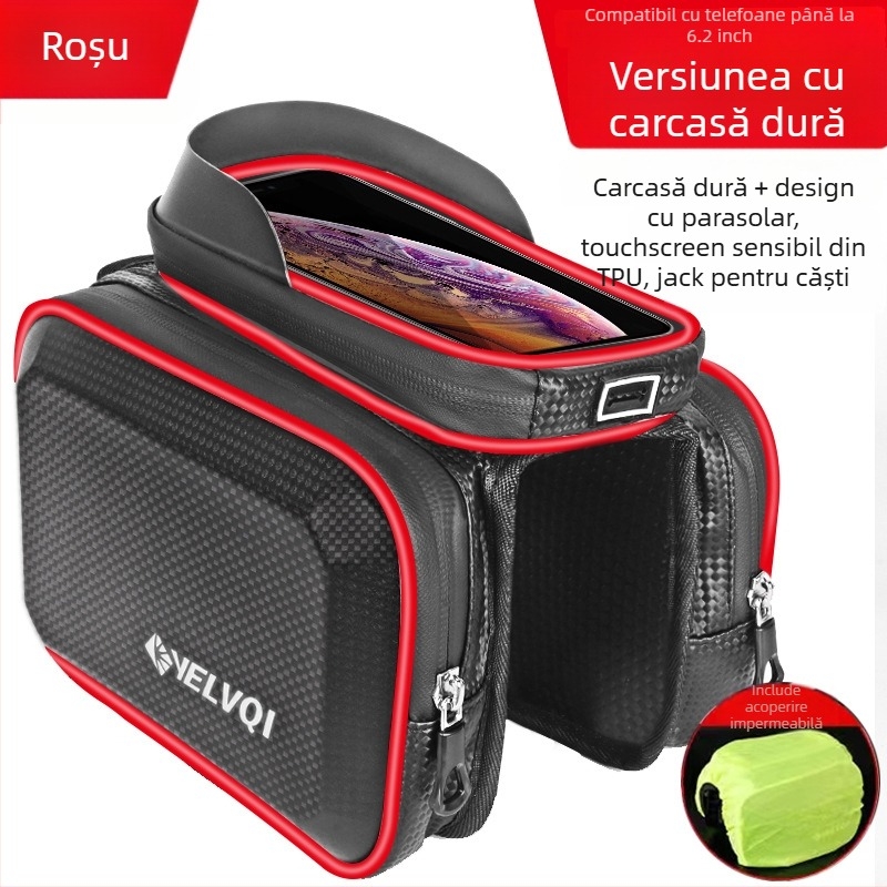 Geantă pentru țeava superioară a bicicletei, impermeabilă, 5 L, model ylqb001, pentru bicicletă de munte