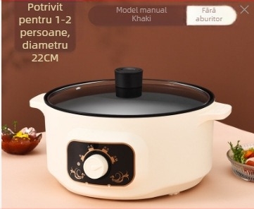 Oală electrică multifuncțională pentru gătit, capacitate 2.1–4 L, pentru 2–3 persoane, liner din oțel inoxidabil 201, 1–2 straturi, modelul 701