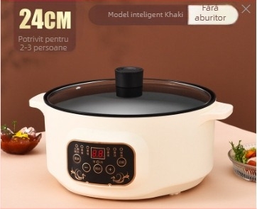 Oală electrică multifuncțională pentru gătit, capacitate 2.1–4 L, pentru 2–3 persoane, liner din oțel inoxidabil 201, 1–2 straturi, modelul 701