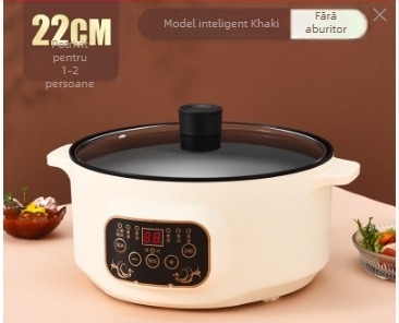 Oală electrică multifuncțională pentru gătit, capacitate 2.1–4 L, pentru 2–3 persoane, liner din oțel inoxidabil 201, 1–2 straturi, modelul 701