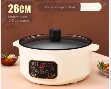 Oală electrică multifuncțională pentru gătit, capacitate 2.1–4 L, pentru 2–3 persoane, liner din oțel inoxidabil 201, 1–2 straturi, modelul 701