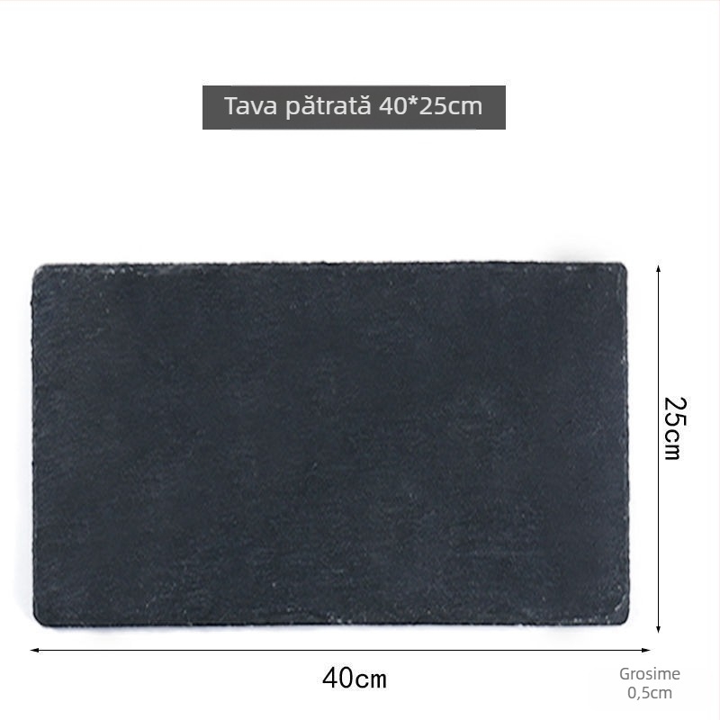 Placă din piatră de porțelan, suprafață mată, formă dreptunghiulară, stil japonez.