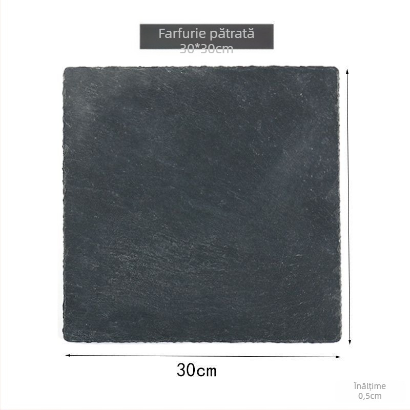 Placă din piatră de porțelan, suprafață mată, formă dreptunghiulară, stil japonez.