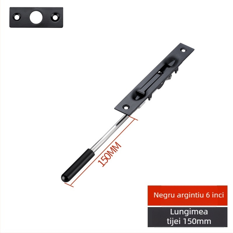 Zăvor ascuns pentru ușă, tip F, oțel inoxidabil 304, electroplacare, stil modern