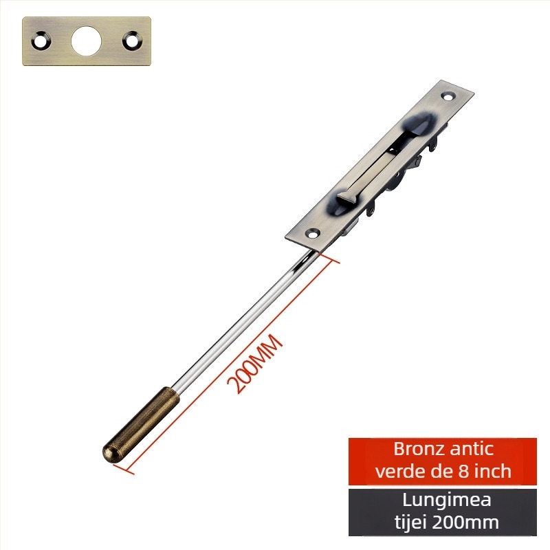 Zăvor ascuns pentru ușă, tip F, oțel inoxidabil 304, electroplacare, stil modern