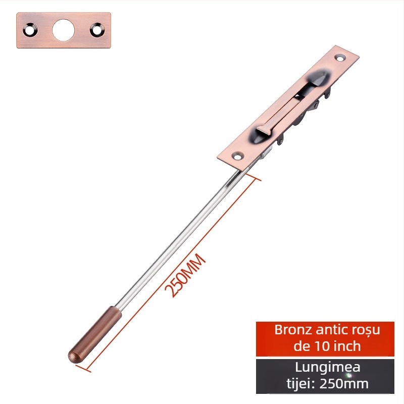 Zăvor ascuns pentru ușă, tip F, oțel inoxidabil 304, electroplacare, stil modern