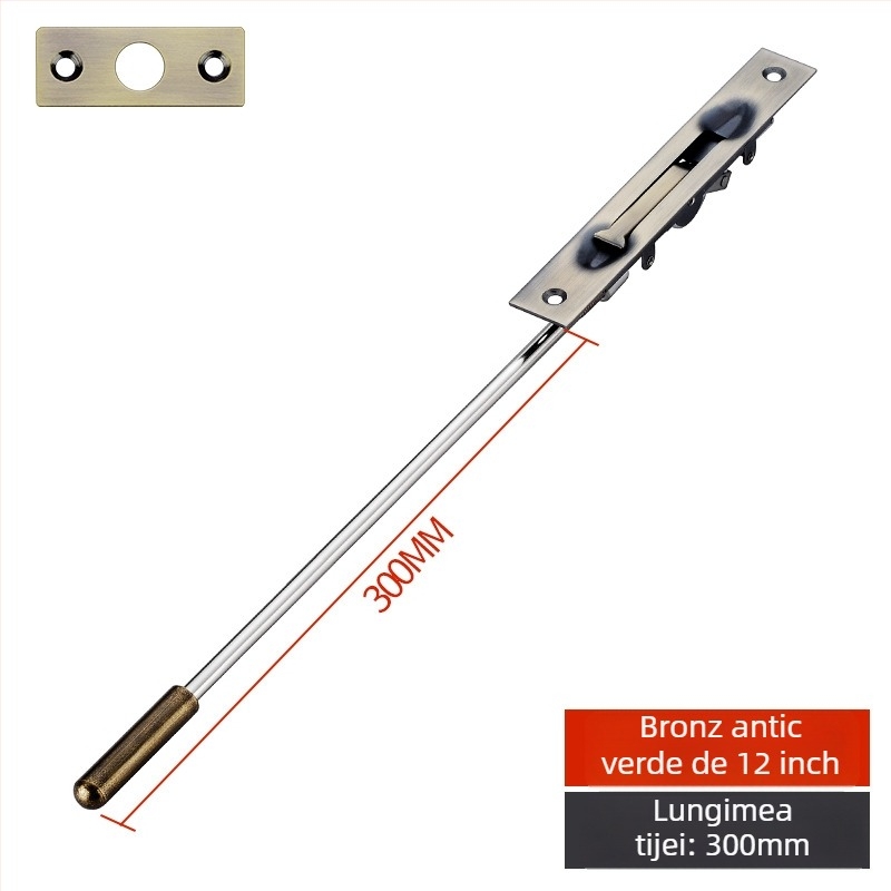 Zăvor ascuns pentru ușă, tip F, oțel inoxidabil 304, electroplacare, stil modern