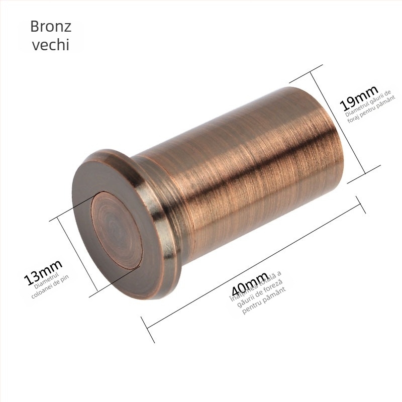 Tub din alamă protejat împotriva prafului pentru doparea orificiului de șurub la ușă – Model 2519/3427, Brand Leyoujia, Stil Lux ușor (Model 2519/3427 · Tip: Tub protejat împotriva prafului · Material: Alamă · Brand: Leyoujia · Stil: Lux ușor)