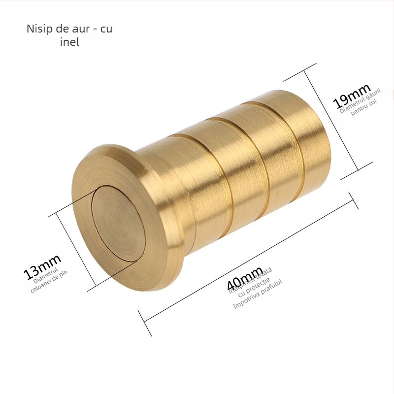 Tub din alamă protejat împotriva prafului pentru doparea orificiului de șurub la ușă – Model 2519/3427, Brand Leyoujia, Stil Lux ușor (Model 2519/3427 · Tip: Tub protejat împotriva prafului · Material: Alamă · Brand: Leyoujia · Stil: Lux ușor)