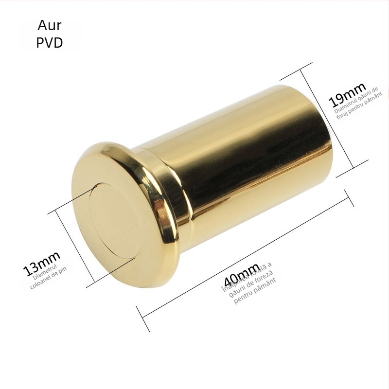 Tub din alamă protejat împotriva prafului pentru doparea orificiului de șurub la ușă – Model 2519/3427, Brand Leyoujia, Stil Lux ușor (Model 2519/3427 · Tip: Tub protejat împotriva prafului · Material: Alamă · Brand: Leyoujia · Stil: Lux ușor)