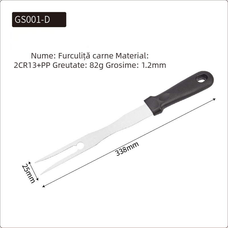 Set de spatule teppanyaki din oțel inoxidabil pentru grătar în aer liber — design modern minimalist, include spatule pentru steak și clătite, personalizabile