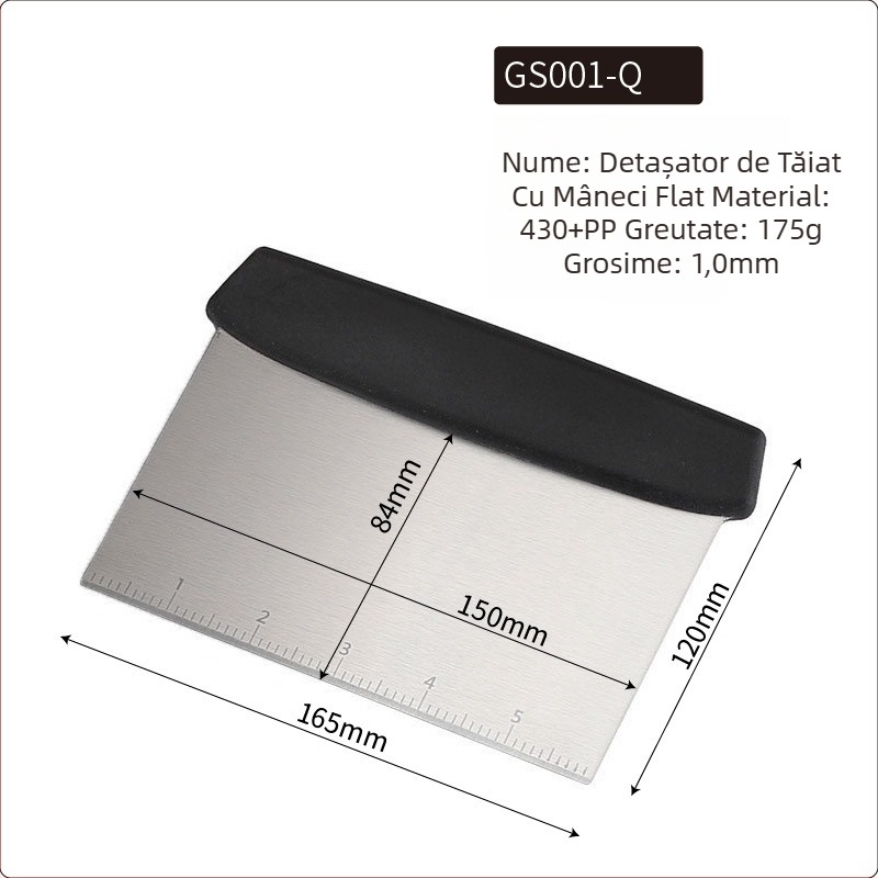 Set de spatule teppanyaki din oțel inoxidabil pentru grătar în aer liber — design modern minimalist, include spatule pentru steak și clătite, personalizabile