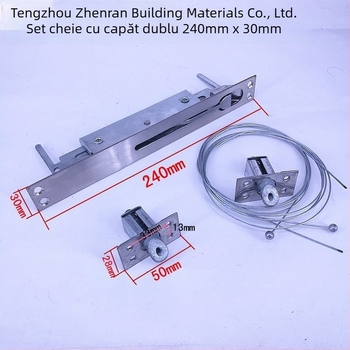 Zăvor pentru ușă anti-furt din oțel inoxidabil, control central, zăvoare ascunse sus și jos, semi-automat — Modelul 101, sanmushi