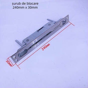 Zăvor pentru ușă anti-furt din oțel inoxidabil, control central, zăvoare ascunse sus și jos, semi-automat — Modelul 101, sanmushi