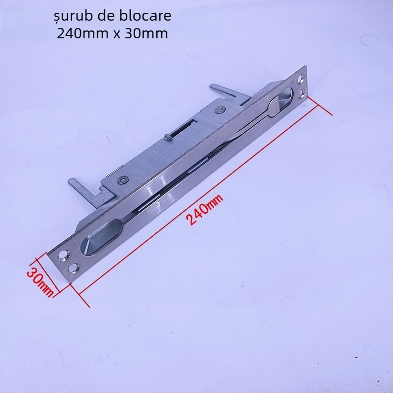 Zăvor pentru ușă anti-furt din oțel inoxidabil, control central, zăvoare ascunse sus și jos, semi-automat — Modelul 101, sanmushi