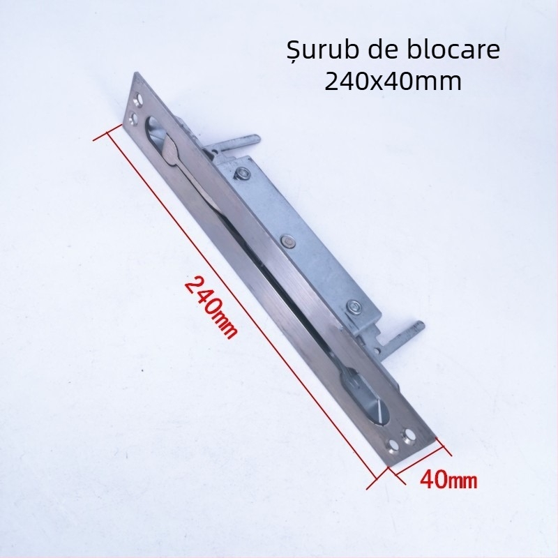 Zăvor pentru ușă anti-furt din oțel inoxidabil, control central, zăvoare ascunse sus și jos, semi-automat — Modelul 101, sanmushi
