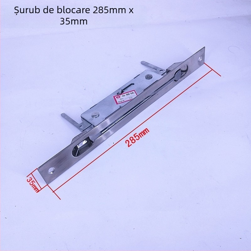 Zăvor pentru ușă anti-furt din oțel inoxidabil, control central, zăvoare ascunse sus și jos, semi-automat — Modelul 101, sanmushi