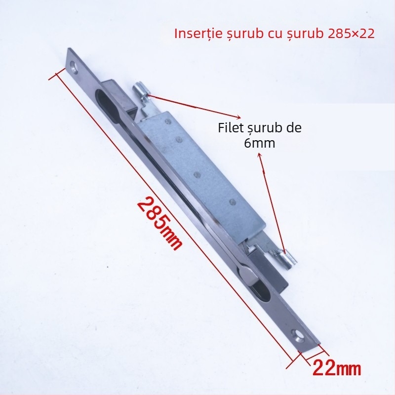 Zăvor pentru ușă anti-furt din oțel inoxidabil, control central, zăvoare ascunse sus și jos, semi-automat — Modelul 101, sanmushi