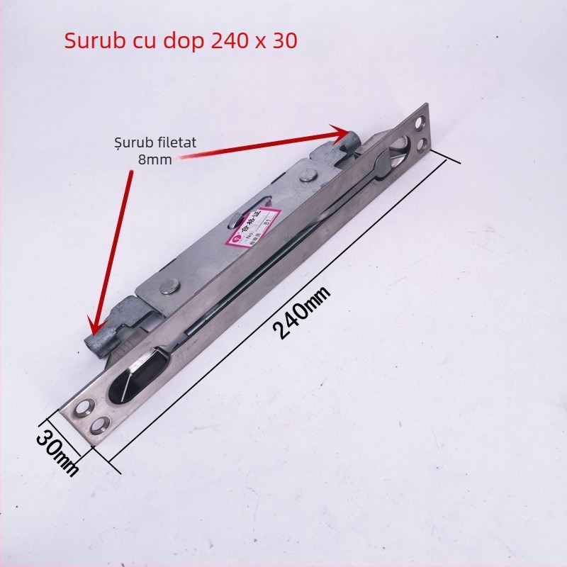 Zăvor pentru ușă anti-furt din oțel inoxidabil, control central, zăvoare ascunse sus și jos, semi-automat — Modelul 101, sanmushi