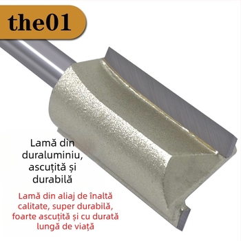 Freză de canelare pentru prelucrarea lemnului, cu muchii simple și duble, compatibilă CNC/gravare, pentru lemn, MDF și plăci laminate